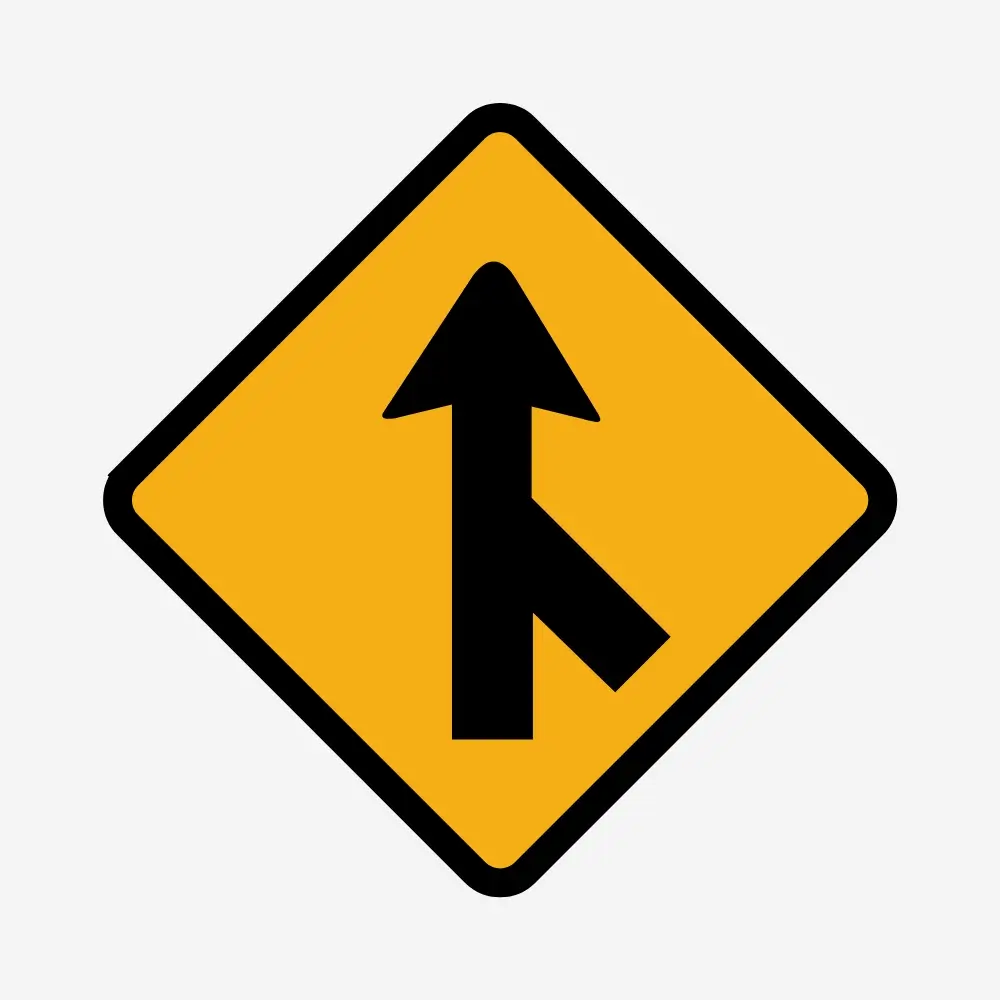 Merging Traffic Sign