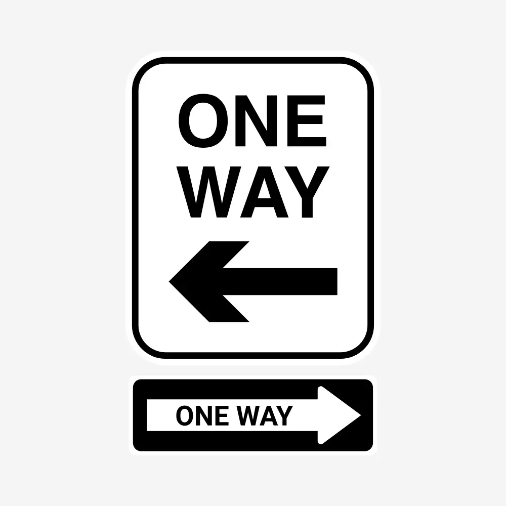 One Way Sign