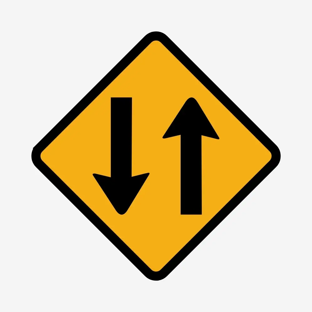 Two-Way Traffic Sign