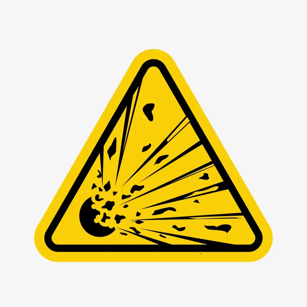 Explosive Material Sign
