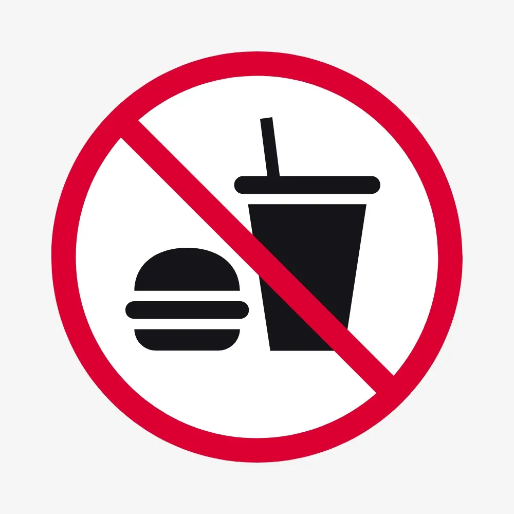 No Food or Drink Sign