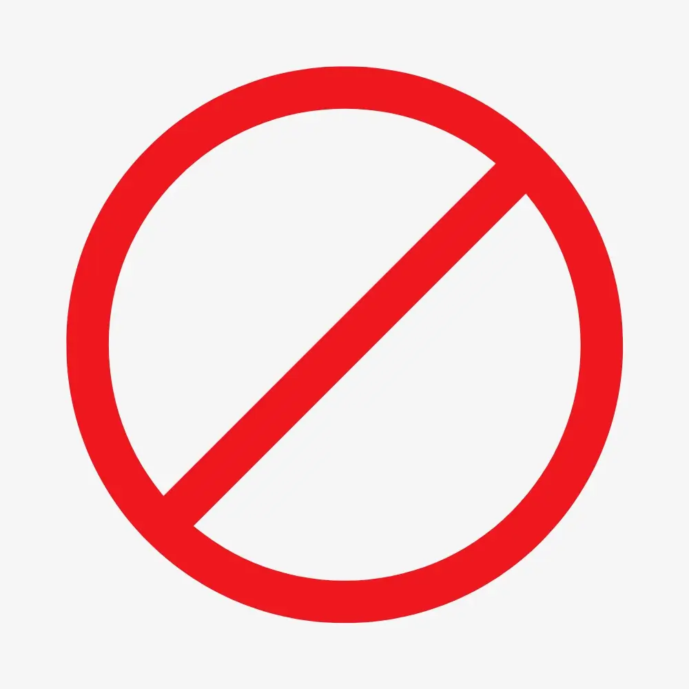 Prohibition Signs
