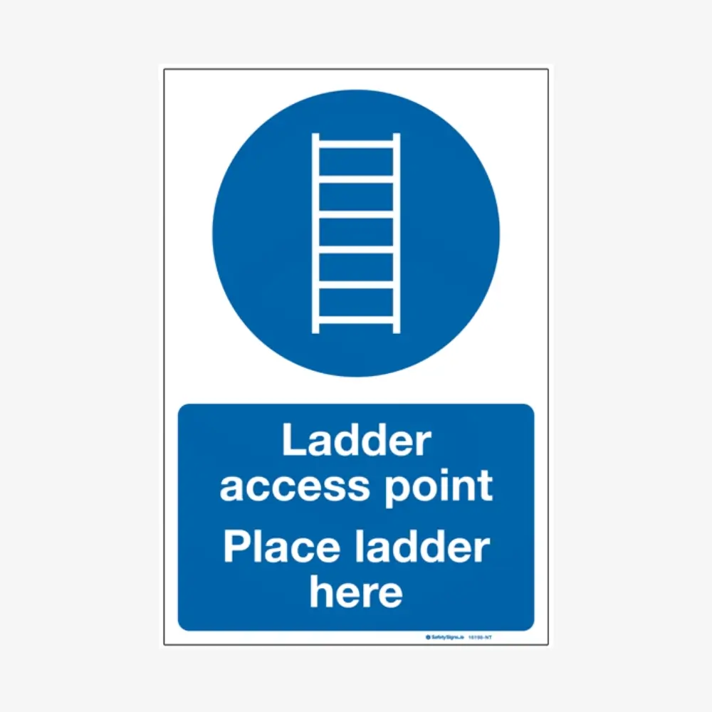 Ladder Access Point Sign